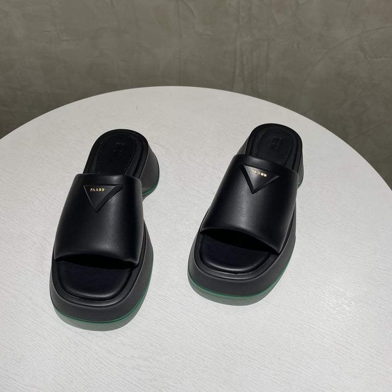 PU Leather Platform Sandals - Trendsi - Flyclothing LLC