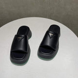 PU Leather Platform Sandals - Trendsi - Flyclothing LLC