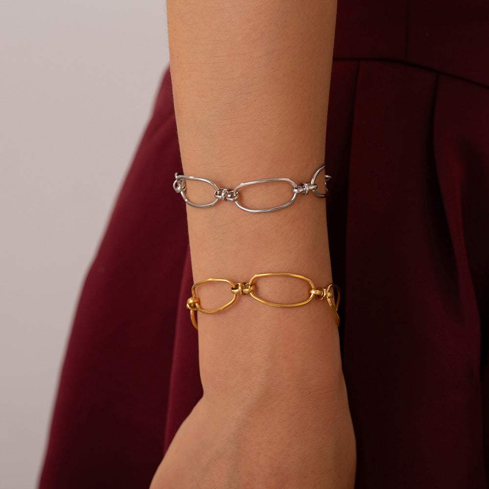 Titanium Steel Chain Bracelet - Trendsi - Flyclothing LLC