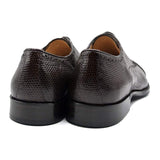 24-526-BRN GIOVANNI Teju Lizard Lace Up, Dark Brown - Zelli Italia - Flyclothing LLC