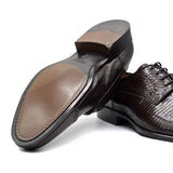 24-526-BRN GIOVANNI Teju Lizard Lace Up, Dark Brown - Zelli Italia - Flyclothing LLC