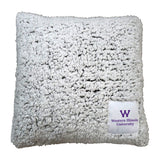 Western Illinois Frosty Throw Pillow