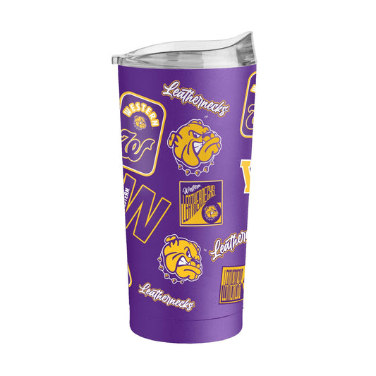 Western Illinois 20oz Dreamweave Powder Coat Tumbler - Logo Brands - Flyclothing LLC