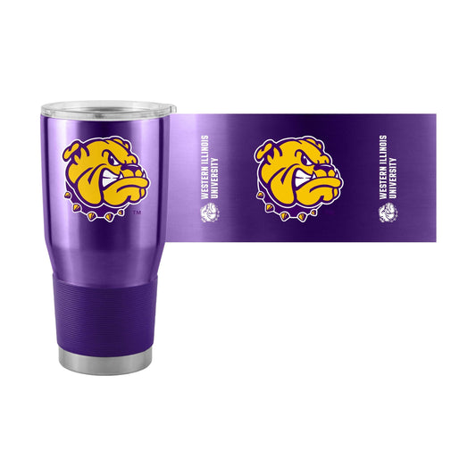 Western Illinois 30oz Gameday Stainless Tumbler - Logo Brands - Flyclothing LLC