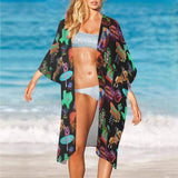 Baha Ranch Neon Vegas Duster Kimono Coverup