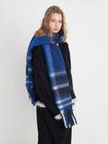 Fringe Plaid Polyester Scarf - Trendsi