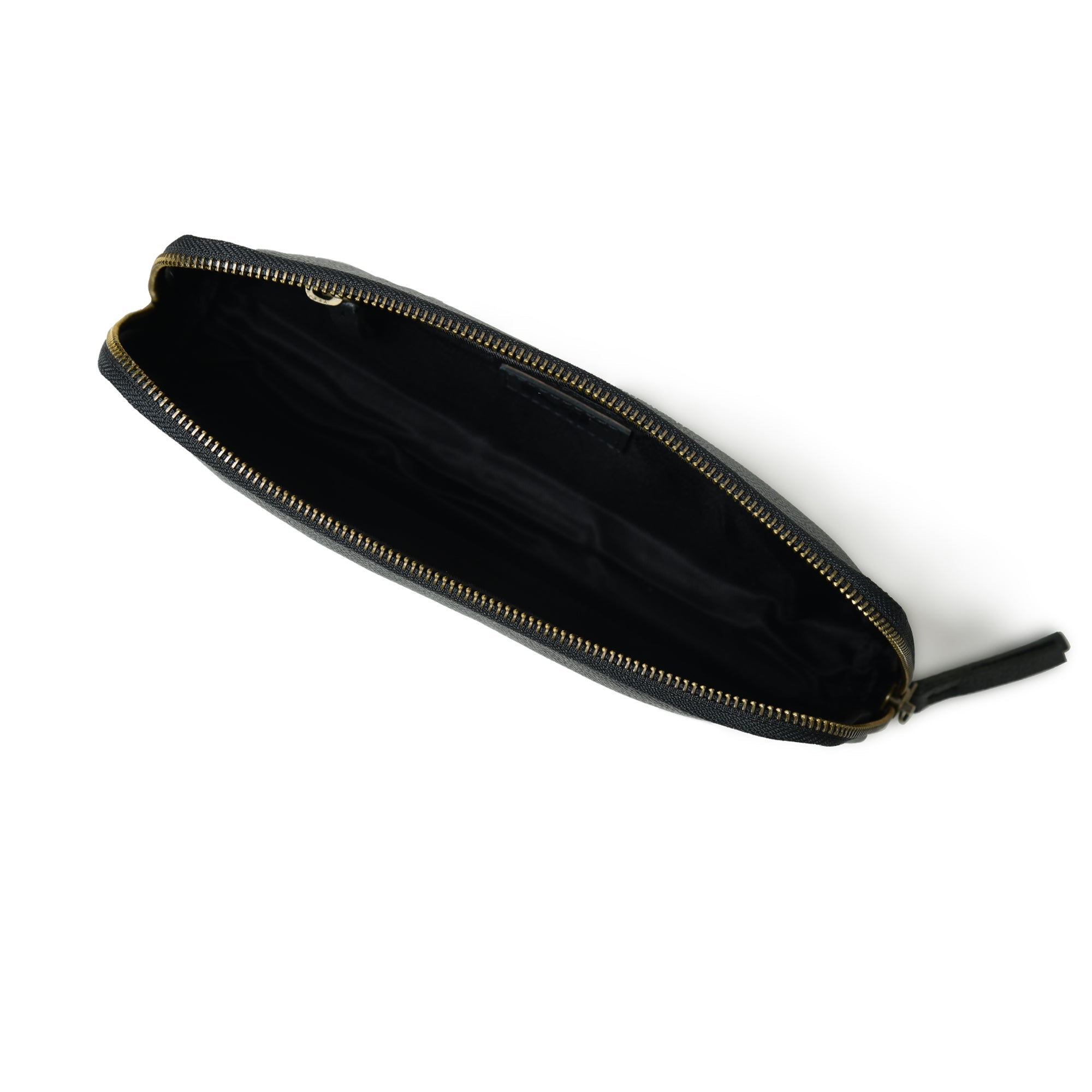 Classic Black Leather Clutch - Classy Leather Bags - Flyclothing LLC