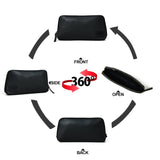 Classic Black Leather Clutch - Classy Leather Bags - Flyclothing LLC