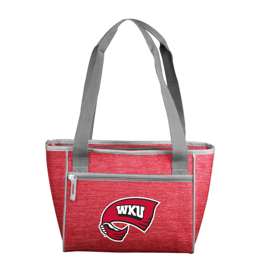 Western Kentucky Crosshatch 16 Can Cooler Tote - Logo Brands - Flyclothing LLC