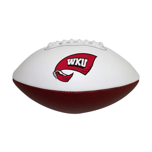 Western Kentucky Composite Brown Full Size Autograph Football f/ Towel Logo - Logo Brands - Flyclothing LLC