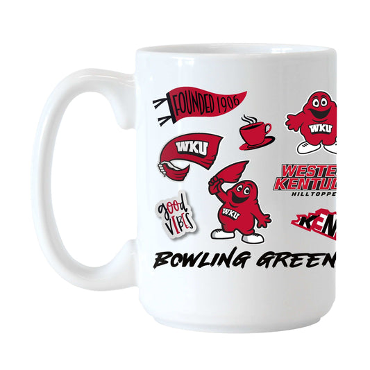Western Kentucky 15oz Native Sublimated Mug - Logo Brands - Flyclothing LLC