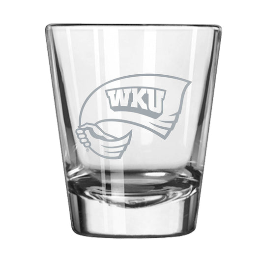 Western Kentucky 2oz Frost Shot Glass - Logo Brands - Flyclothing LLC