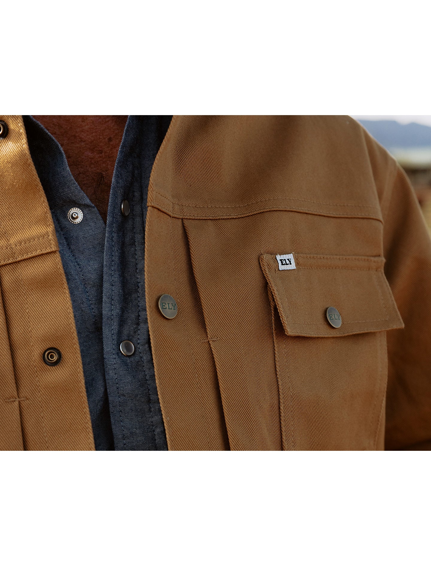 Men's Ely Cattleman Vintage Reissue Twill Trucker Jacket
