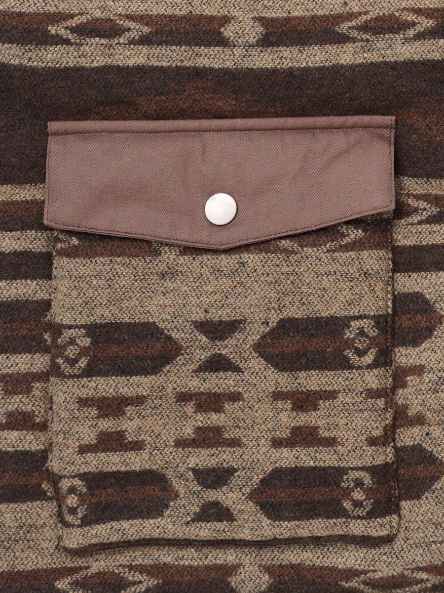 Men's Western Aztec Puffer Vest - Ely Cattleman - Flyclothing LLC