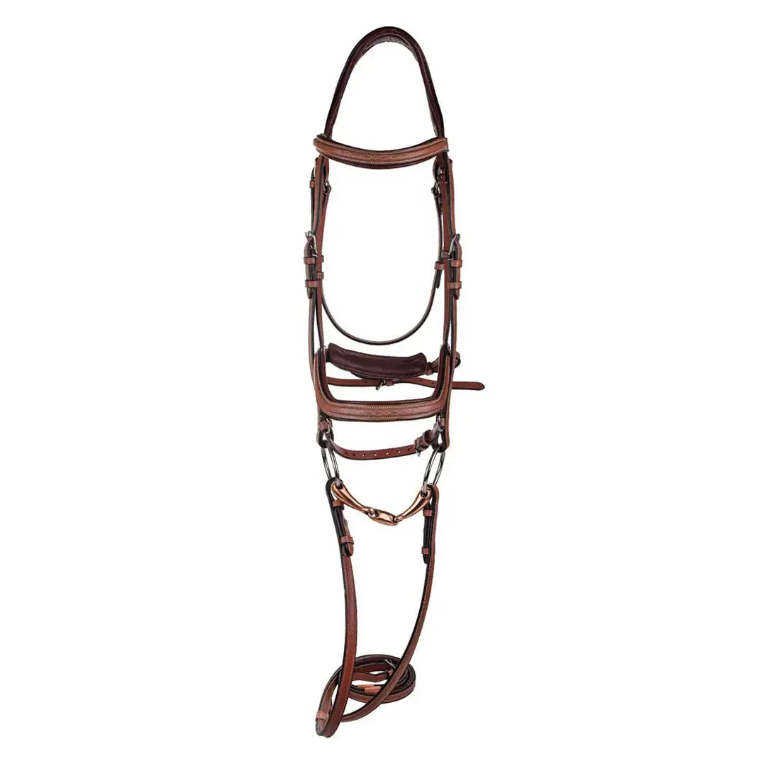Laureate by Henri de Rivel Anatomical Bridle w/ Rubber Reins - Breeches.com - Flyclothing LLC