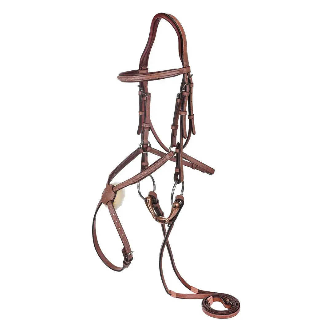 Laureate by Henri de Rivel Figure 8 Bridle w/ Rubber Reins - Breeches.com - Flyclothing LLC