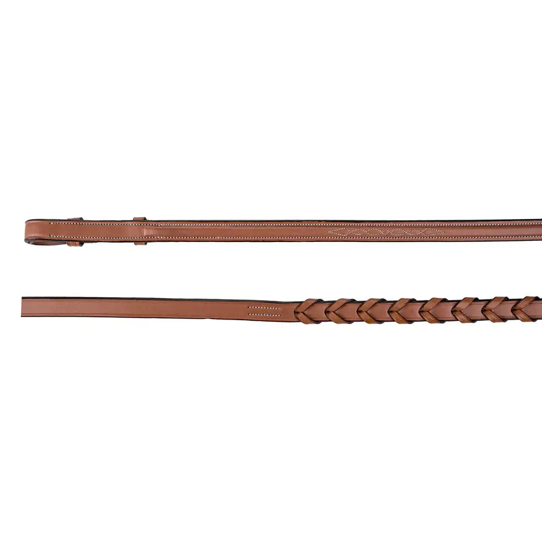Laureate by Henri de Rivel Fancy Stitched Raised Laced Reins - Breeches.com - Flyclothing LLC