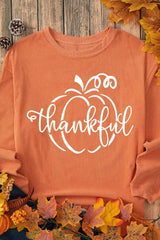 Graphic Round Neck Long Sleeve Sweatshirt - Trendsi - Flyclothing LLC