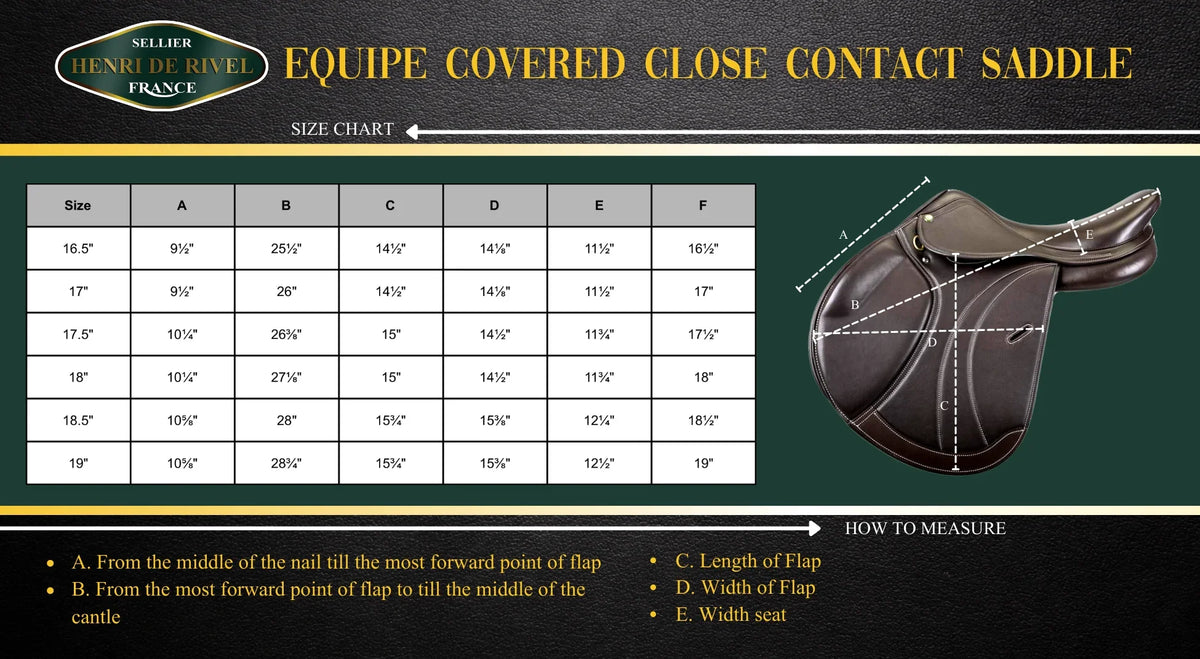 Henri de Rivel Millennium Covered Close Contact Saddle - Breeches.com - Flyclothing LLC