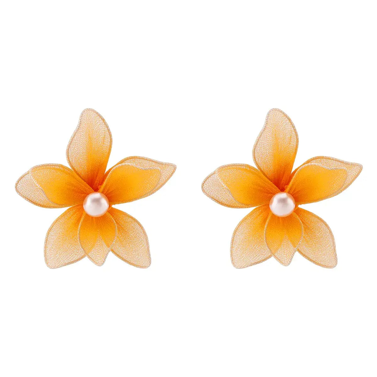 Flower Pearl Stud Earrings - Trendsi - Flyclothing LLC