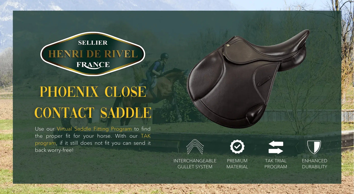 HENRI DE RIVEL PHOENIX CLOSE CONTACT Monoflap IGP SADDLE - Breeches.com - Flyclothing LLC