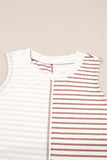 Striped Round Neck Tank - Trendsi - Flyclothing LLC