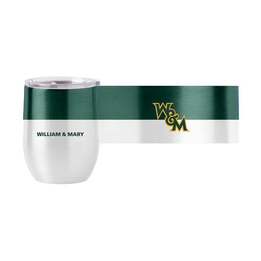 Willam and Mary 16oz Colorblock Stainless Curved Beverage - Logo Brands - Flyclothing LLC