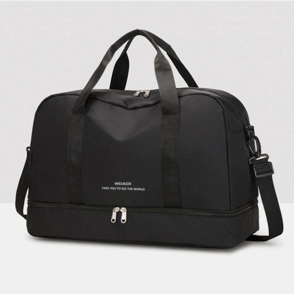 Detachable Strap Nylon Oversize Travel Bag - Trendsi - Flyclothing LLC