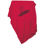 Wisconsin Sweatshirt Blanket (Screened) - Logo Brands - Flyclothing LLC