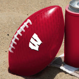 Wisconsin Mini Gameday Size Glossy Football - Logo Brands - Flyclothing LLC