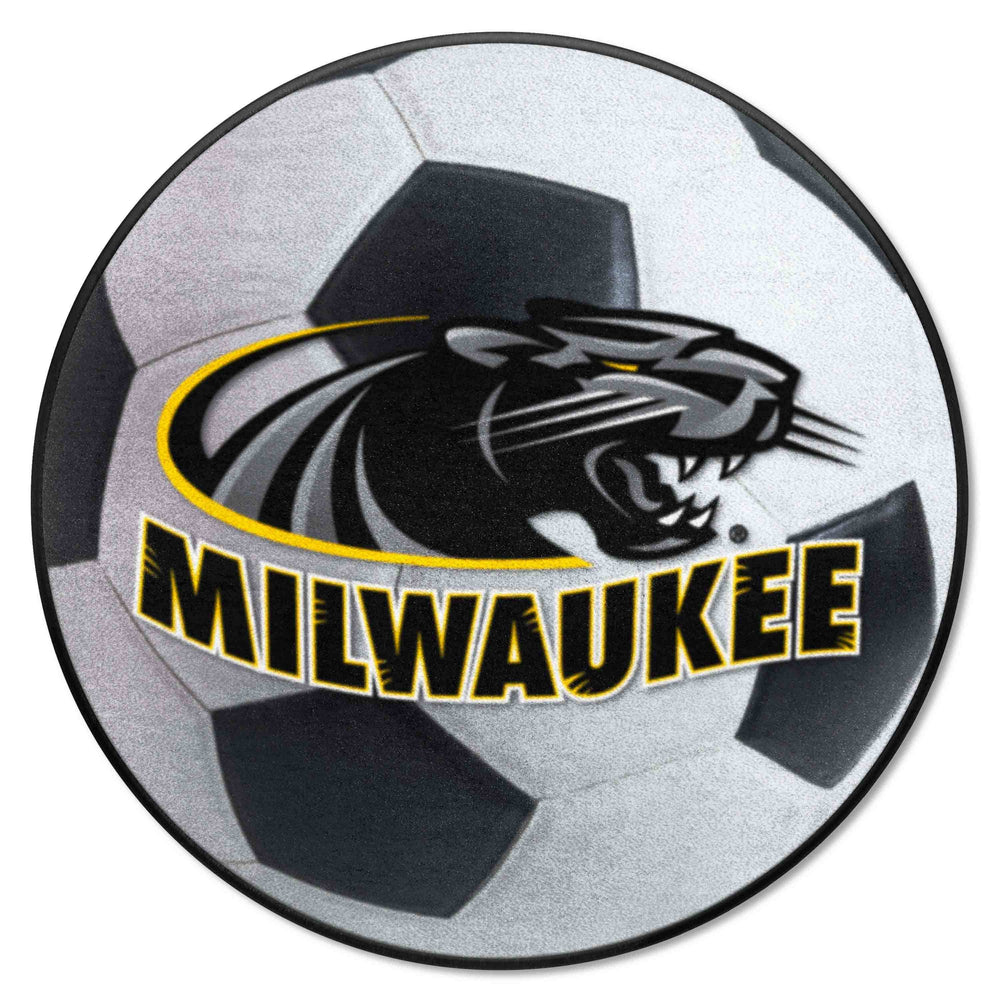 University Of Wisconsin-Milwau Soccer Ball Mat - Logo Brands - Flyclothing LLC