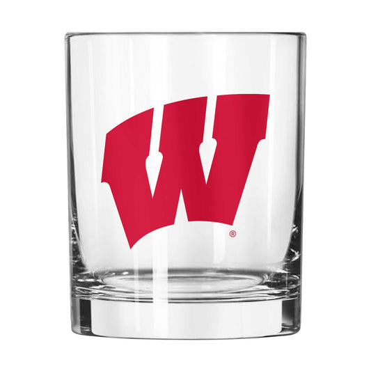 Wisconsin 14oz Gameday Rocks Glass - Logo Brands - Flyclothing LLC