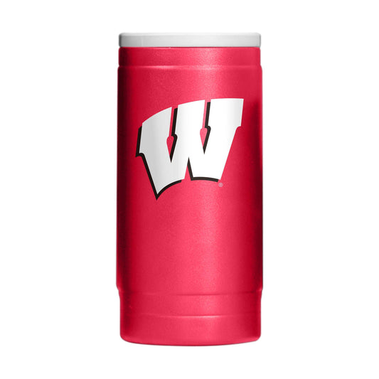 Wisconsin Flipside Powder Coat Slim Can Coolie - Logo Brands - Flyclothing LLC
