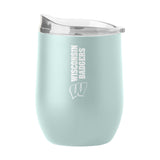 Wisconsin 16oz Vertical Powder Coat Curved Beverage - Logo Brands - Flyclothing LLC
