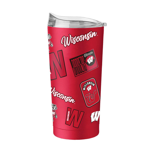 Wisconsin 20oz Dreamweave Powder Coat Tumbler - Logo Brands - Flyclothing LLC