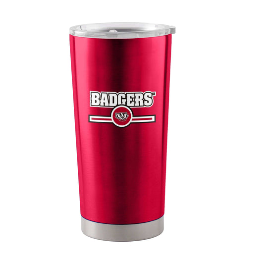 Wisconsin 20oz Letterman Stainless Tumbler - Logo Brands - Flyclothing LLC