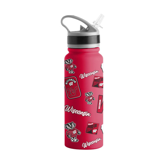 Wisconsin 25oz SingleWall FlipTop Bottle - Logo Brands - Flyclothing LLC