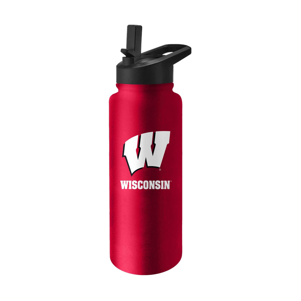Wisconsin 34oz Campus Color Stainless Quencher Bottle - Logo Brands - Flyclothing LLC