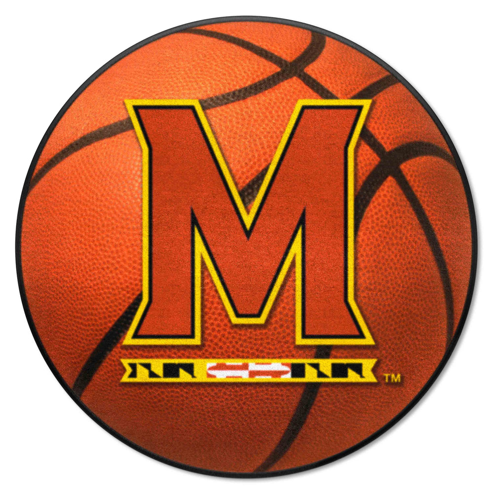 Maryland Terrapins Basketball Rug - 27in. Diameter - Maryland