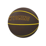 Wyoming Mascot Mini Size Rubber Basketball - Logo Brands - Flyclothing LLC
