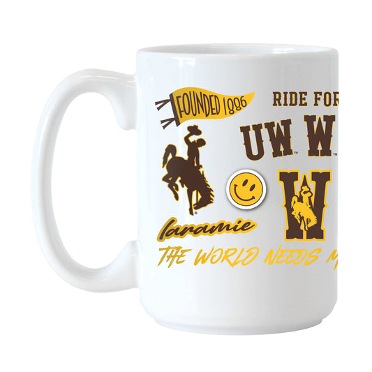 Wyoming 15oz Native Sublimated Mug - Logo Brands - Flyclothing LLC