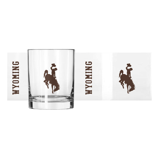 Wyoming 14oz Gameday Rocks Glass - Logo Brands - Flyclothing LLC