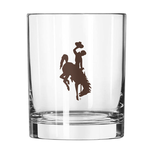 Wyoming 14oz Gameday Rocks Glass - Logo Brands - Flyclothing LLC