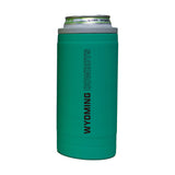 Wyoming 12oz Optic Stacked Soft Touch Slim Coolie - Logo Brands - Flyclothing LLC