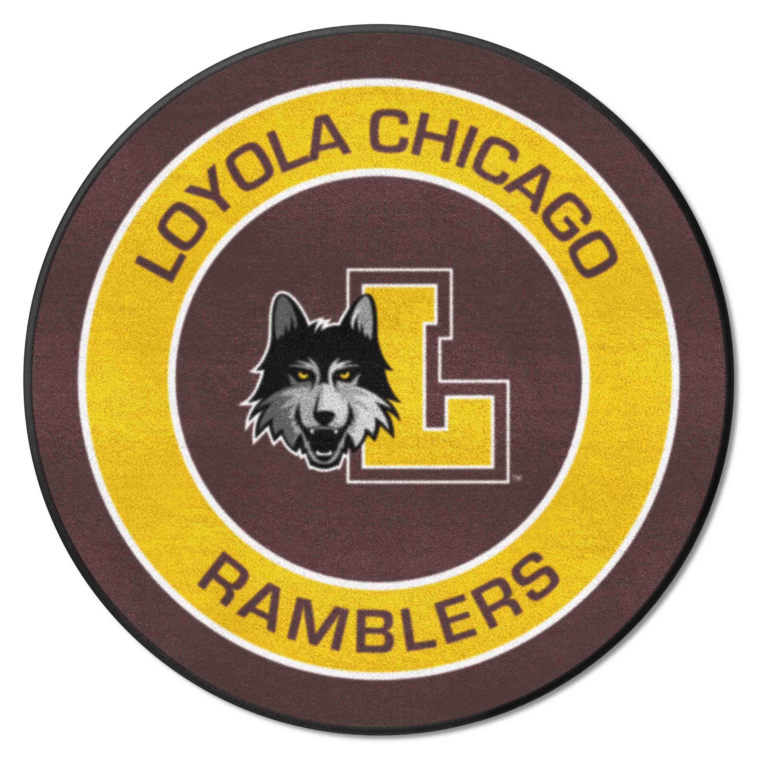Loyola Chicago Ramblers Roundel Rug - 27in. Diameter - Loyola Chicago