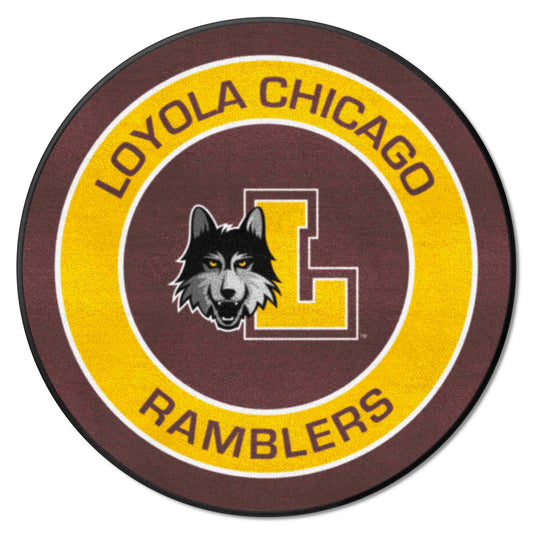 Loyola Chicago Ramblers Roundel Rug - 27in. Diameter - Loyola Chicago