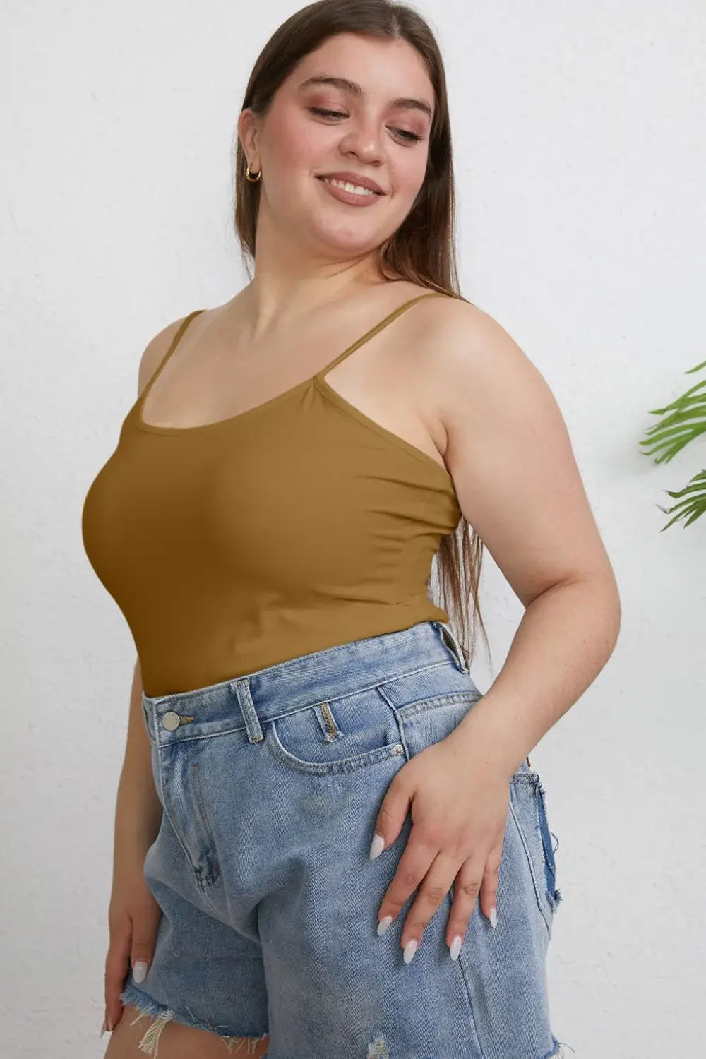 Basic Bae Full Size Round Neck Slim Cami - ShopBasicbae - Flyclothing LLC