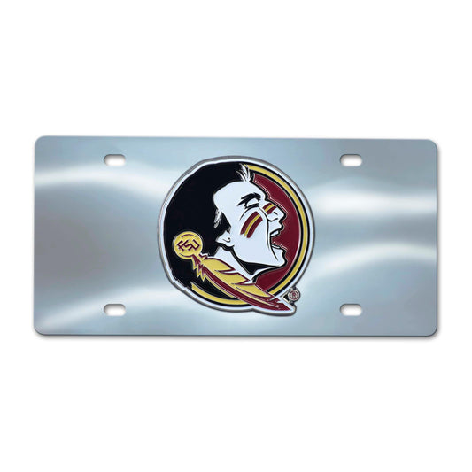 Florida State Seminoles 3D Stainless Steel License Plate - Florida State