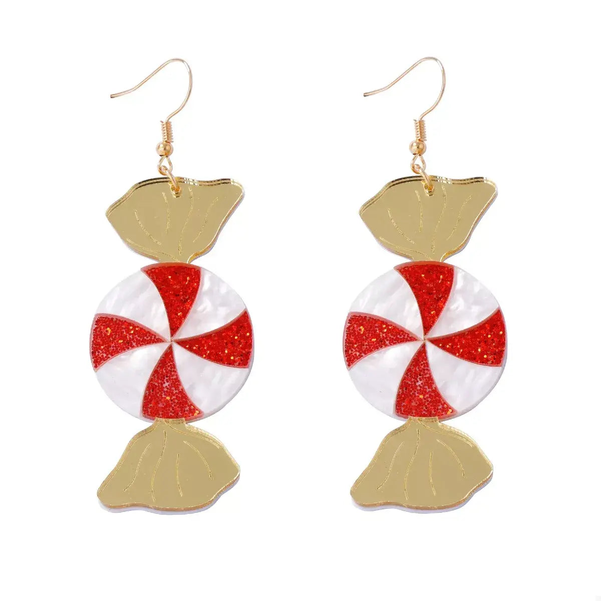 Christmas Candy Drop Earrings - Trendsi - Flyclothing LLC