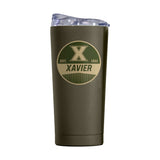 Xavier 20oz Olive Badge Powder Coat Tumbler - Logo Brands - Flyclothing LLC
